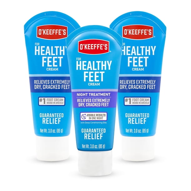 O'Keeffe's Healthy Feet and Healthy Feet Night Treatment, 3 oz., 3