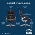 thumbnail image 3 of La-Z-Boy Monford Big & Tall Executive Office Chair, 3 of 10