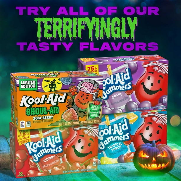 Kool-Aid Ghoul-Aid Zom-Berry Artificially Flavored Drink, 6 fl. oz