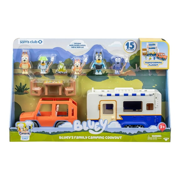 Bluey's Family Camping Cookout Playset