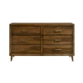 thumbnail image 4 of Zuma 6-Drawer Dresser & Mirror in Walnut, 4 of 8