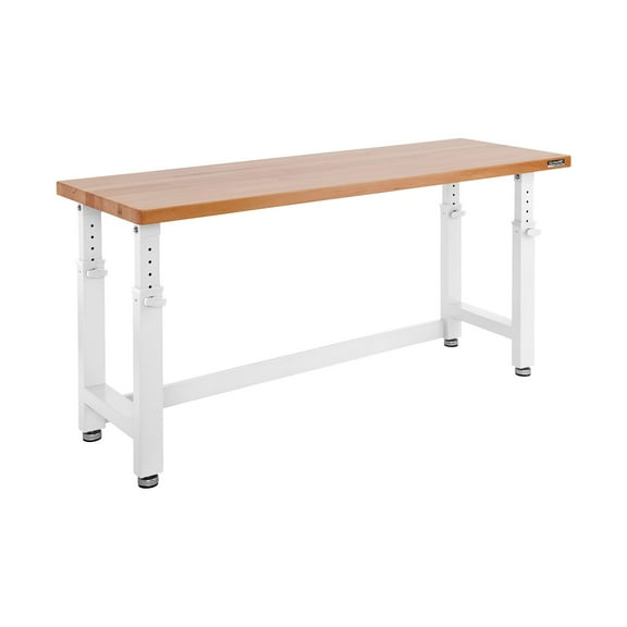 Seville Classics UltraHD Height Adjustable Workbench, 72" W x 25" D x 28.5”- 42” H