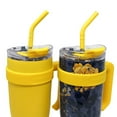 thumbnail image 2 of Hydraflow 40-Ounce Double Wall Stainless Steel Tumbler with Handle, 2 Pack, Choose Color, 2 of 4