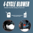 thumbnail image 4 of SENIX 4QL® 49cc 4-Cycle Gas Backpack Leaf Blower, 4 of 7