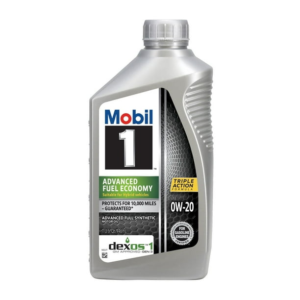 Mobil 1 0W-20 Advanced Fuel Economy Motor Oil 6 pack, 1-quart