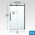thumbnail image 5 of OVE Decors Bel 48" W x 78-3/4" H Frameless Soft-Close Sliding Shower Door, 5 of 9