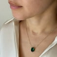 thumbnail image 6 of Lab Created Gemstone Necklace in 14K Yellow Gold, 6 of 7