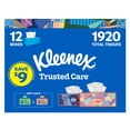thumbnail image 1 of Kleenex Trusted Care Facial Tissues 12 boxes, 160 tissues/box, 1 of 13