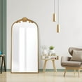 thumbnail image 4 of Azalea Park Filigree Floor Mirror, Gold Metal Frame, 4 of 9