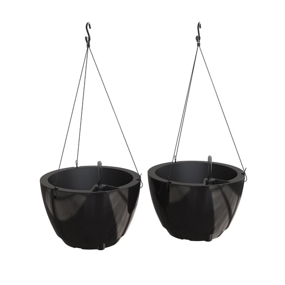 Mayne Caprio 14" Hanging Basket, Set of 2