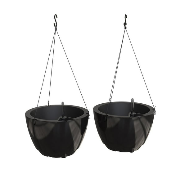 Mayne Caprio 14" Hanging Basket, Set of 2