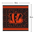 thumbnail image 5 of Logo Brands Cincinnati Bengals 106"x106" Rally Mat, 5 of 6