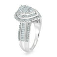 thumbnail image 2 of 0.95 CT. T.W. Pear Shaped Halo Cluster Diamond Ring in 14K Gold, 2 of 4