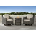 thumbnail image 1 of Member's Mark Breck Patio Fire Chat Set with Sunbrella Fabric, 3pc, 1 of 5