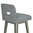 thumbnail image 19 of HH2 Home Upholstered Key Back Wood Adjustable Height Swivel Bar Stool, 19 of 19