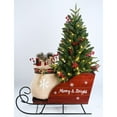 thumbnail image 2 of Member's Mark 46" Pre-Lit Sleigh Topiary, 2 of 4