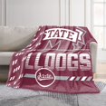 thumbnail image 2 of Logo Brands Mississippi State Bulldogs 60"x70" Super Plush Blanket, 2 of 7