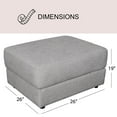 thumbnail image 5 of Elliot Stain-Resistant Oversized Armchair and Ottoman, 5 of 14