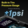 thumbnail image 7 of HOTO Air Pump ADV, 150 PSI Portable Tire Inflator & Air Compressor Tool with Digital Pressure Gauge, SOS emergency light, Fits for Car, Motorcycle, Bike, and Ball, 7 of 10