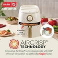 thumbnail image 3 of Dash Ceramic Tasti-Crisp Express Air Fryer 2.6QT (Assorted Colors), 3 of 7