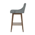 thumbnail image 11 of HH2 Home Upholstered Tapered Back Wood Adjustable Height Swivel Bar Stool, 11 of 20