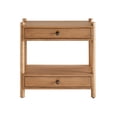 thumbnail image 3 of Bower Home Natural Wood 2-Drawer Nightstand, 3 of 10