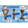 thumbnail image 1 of Lumabone Durable Chew Toys, Bacon Flavored, 3 pk., 1 of 6