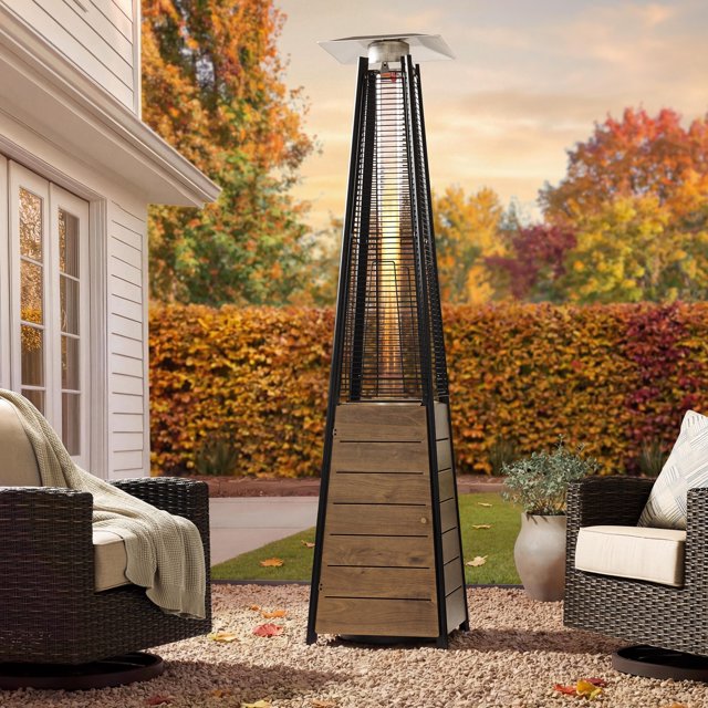 Member’s Mark 44,000 BTU Propane Pyramid Patio Heater, Wood Finish