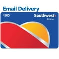 thumbnail image 1 of Southwest Airlines $500 Email Delivery Gift Card, 1 of 1
