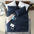 thumbnail image 4 of Swift Home Smart Sheet Set With 8" Side Storage Pockets, Assorted Sizes, 4 of 5