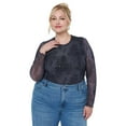 thumbnail image 6 of Edited by Remi Bader Women's Long Sleeve Mesh Top, 6 of 10
