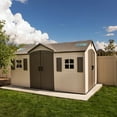 thumbnail image 1 of Lifetime 15' x 8' Outdoor Storage Shed (Dual Entry), 1 of 15