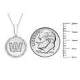 thumbnail image 5 of Diamond Initial Pendant Necklace in Sterling Silver, 5 of 5