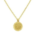 thumbnail image 1 of Saint Christopher Medallion Pendant Necklace in 14K Gold, 1 of 1