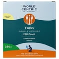 thumbnail image 1 of World Centric Compostable TPLA Ribbed Forks, 6", 250 ct., 1 of 9