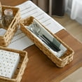 thumbnail image 8 of We Think Storage Resin Rattan Storage Bin with Handle, Set of 3, 8 of 16