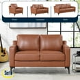 thumbnail image 3 of Serta Fleming Faux Leather Loveseat, 3 of 6