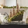thumbnail image 1 of Member's Mark Pre-Lit Decorative Metal Sleigh with Trees - Bronze, 1 of 3