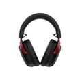 thumbnail image 3 of HyperX Cloud III S – Wireless Gaming Headset for Multi-Platform, 2.4GHz, Bluetooth, Battery Life up to 120 Hours 2.4GHz / 200 Hours Bluetooth, 53mm Angled Drivers, 10mm Detachable Mic – Black/Red, 3 of 4