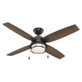 thumbnail image 2 of Hunter 52" Ocala Fresh White Outdoor Damp Rated Ceiling Fan with LED Light Kit and Pull Chain, 2 of 16