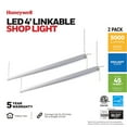 thumbnail image 2 of Honeywell 5000 Lumen Aluminum 4' LED Shop Light, Set of 2, 2 of 8