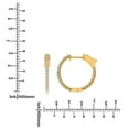 thumbnail image 5 of 0.45 T.W. Lab Created Round Diamond Hoop Earrings in 14K Gold, 5 of 5