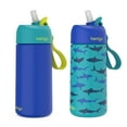thumbnail image 1 of Bentgo 2-Pack Kids Stainless Steel 14 oz Water Bottle Set, Assorted Designs, 1 of 6
