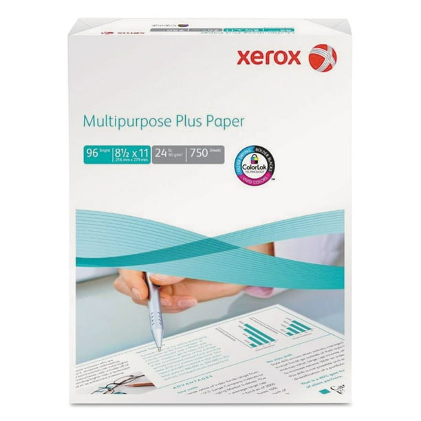 Xerox Multipurpose Plus Paper, 24lb, 96 Bright, 8-1/2 x 11