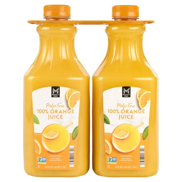 Member's Mark Pulp-Free 100% Orange Juice, 52 fl. oz., 2 pk.