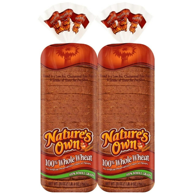 Nature's Own 100% Whole Wheat Bread 20 oz., 2 pk.