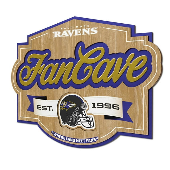 YouTheFan NFL 17” x 12.5” Fan Cave Sign