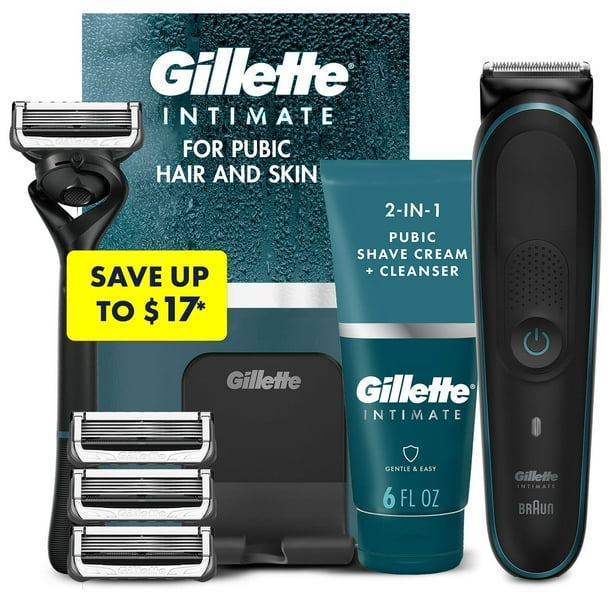 Gillette まとめうり Gillette Intimate Men's Pubic Hair Grooming Kit - Samsclub.com