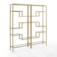 thumbnail image 3 of Crosley Sloane 2-Piece Etagere Bookcase Set, 3 of 7