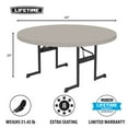 thumbnail image 2 of Lifetime 60" Round Professional Grade Folding Table , 2 of 12
